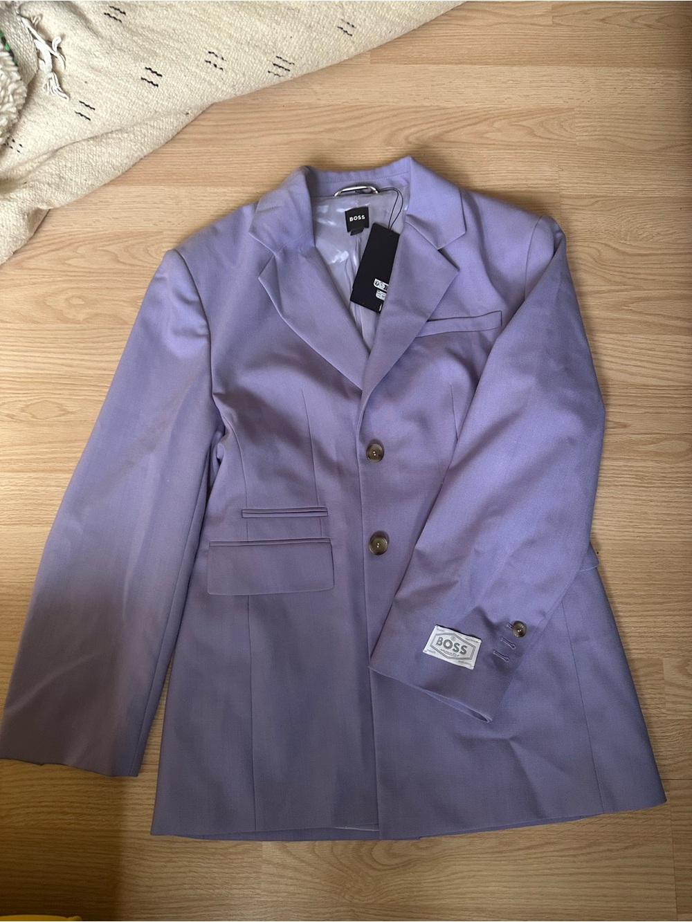 NEW BOSS Hugo Boss Lavender Purple Tailored Blazer Jacket Size M NWT